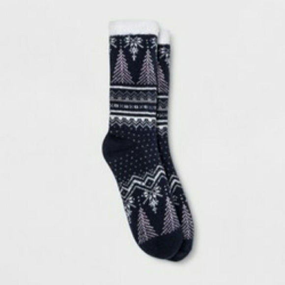 Gilligan & O'Malley Accessories - Womens Fair Isle Double Lined Cozy Casual Socks